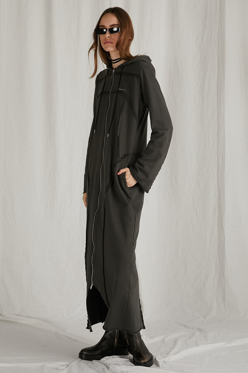 Zip Hood Sweatshirt One Piece - SALE