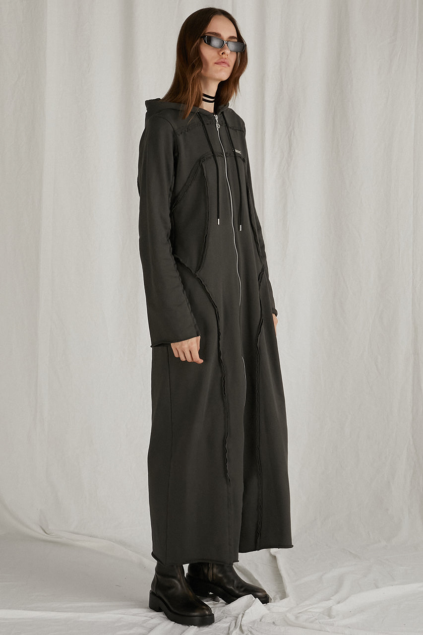 Zip Hood Sweatshirt One Piece - SALE