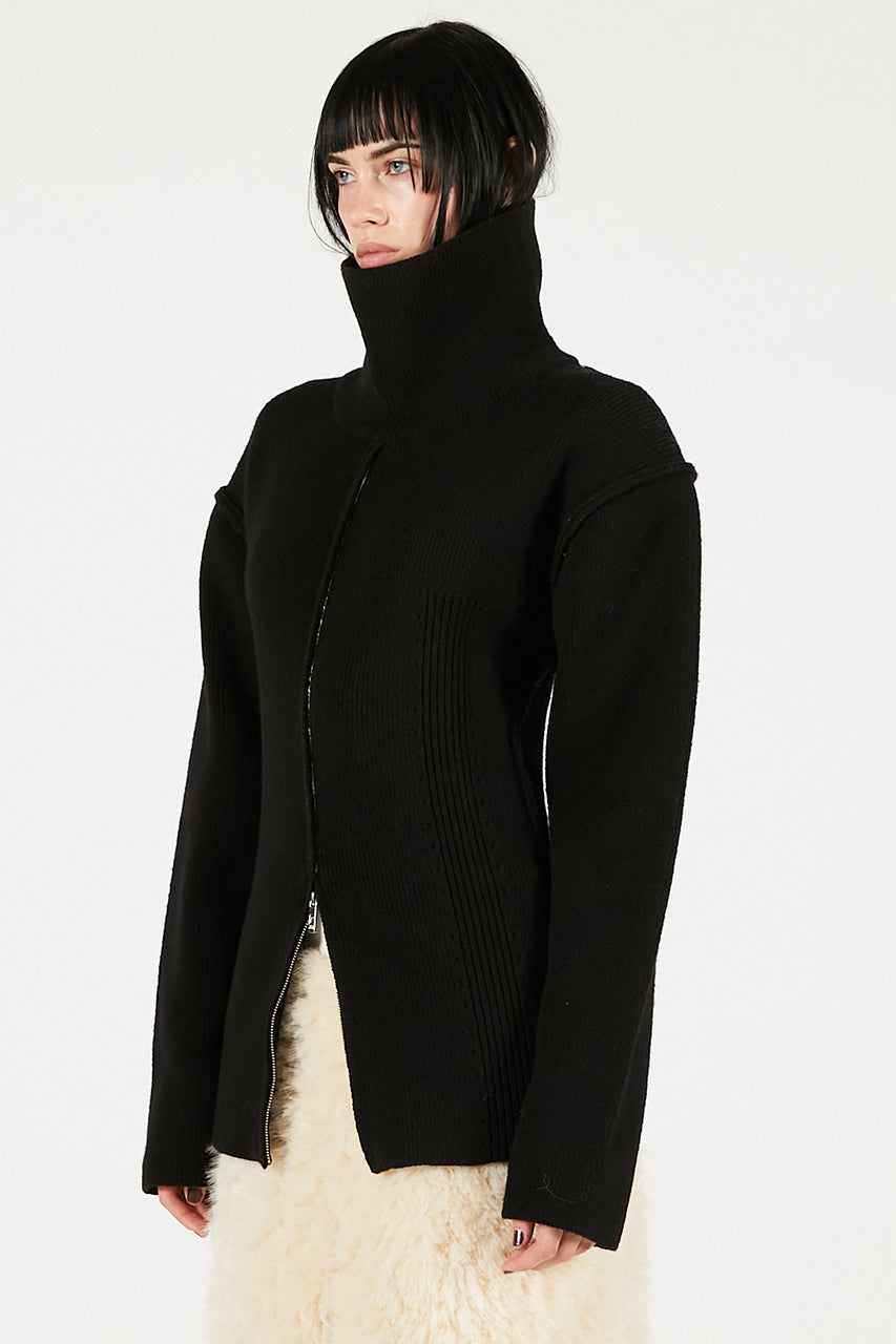 Heavy Turtleneck Knit Tunic