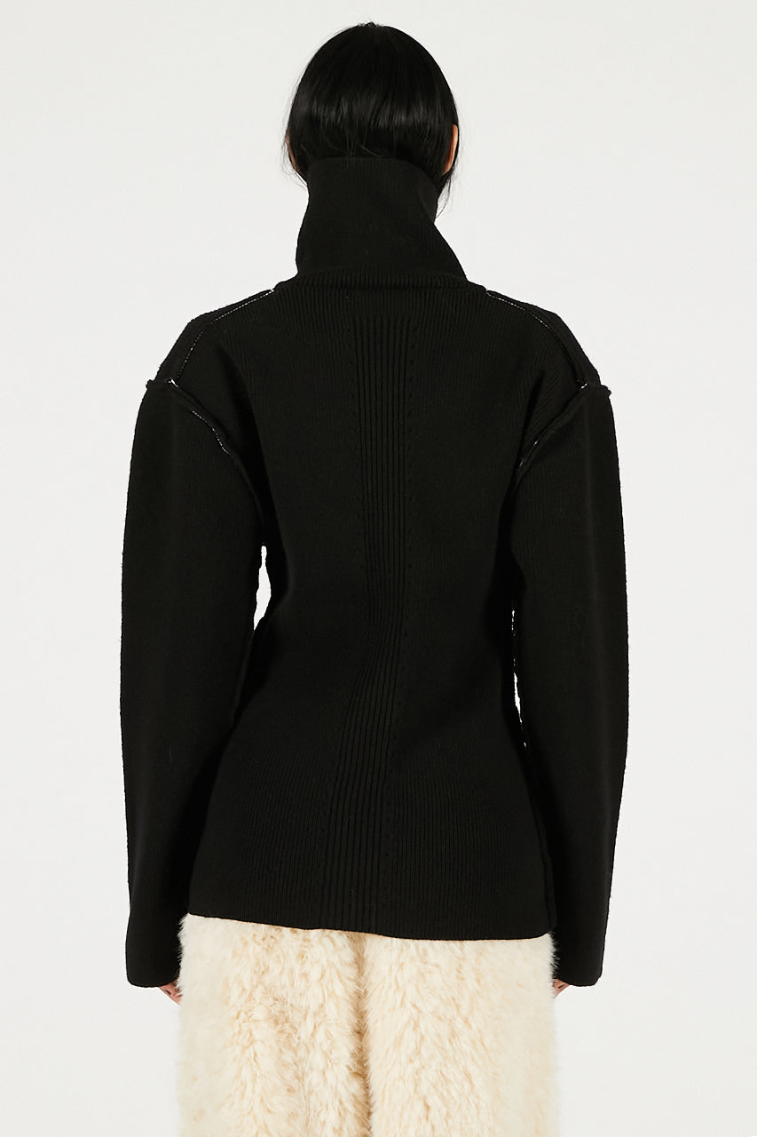 Heavy Turtleneck Knit Tunic