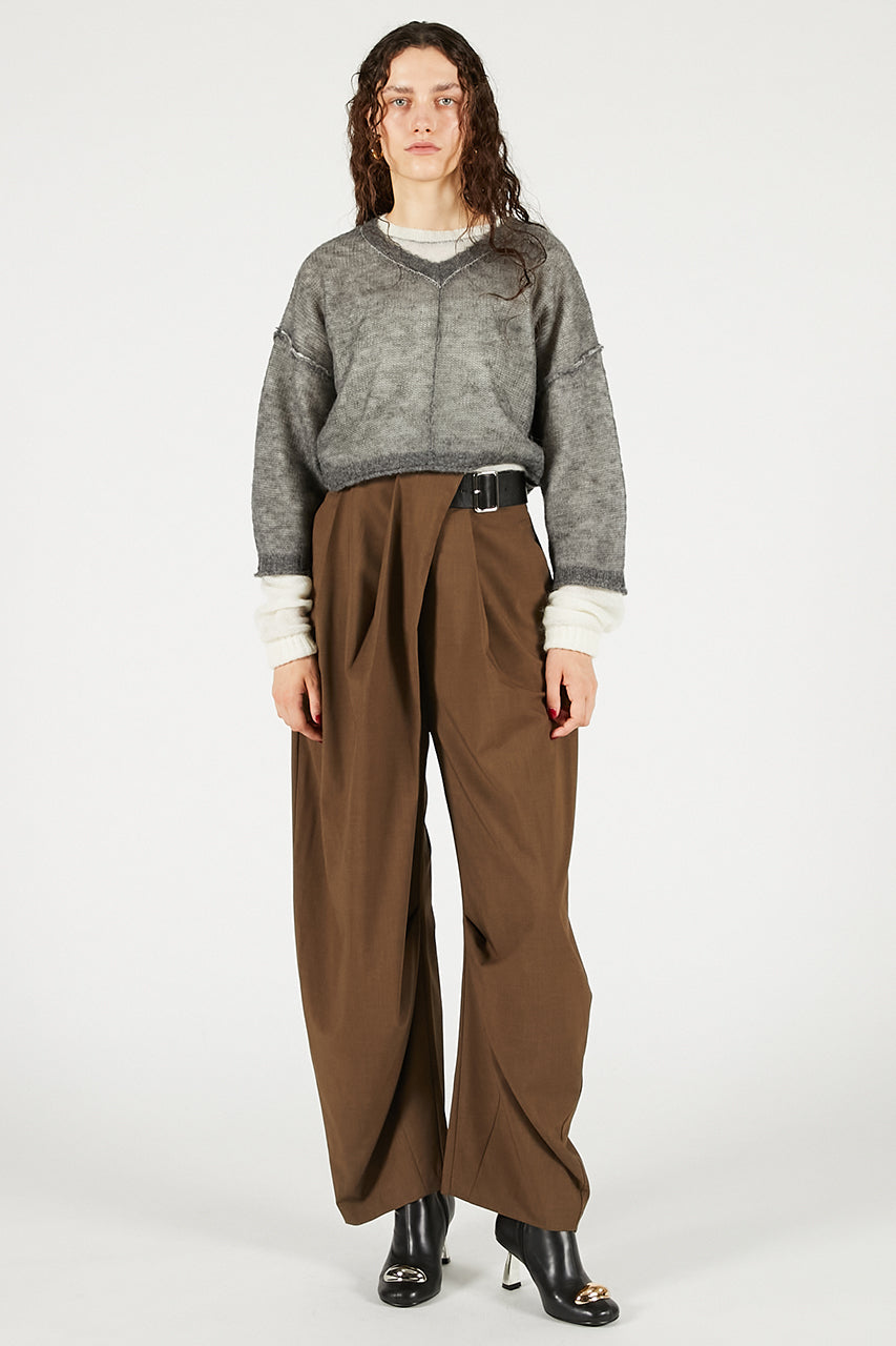 Asymmetrical Belt Pants - PRE ORDER