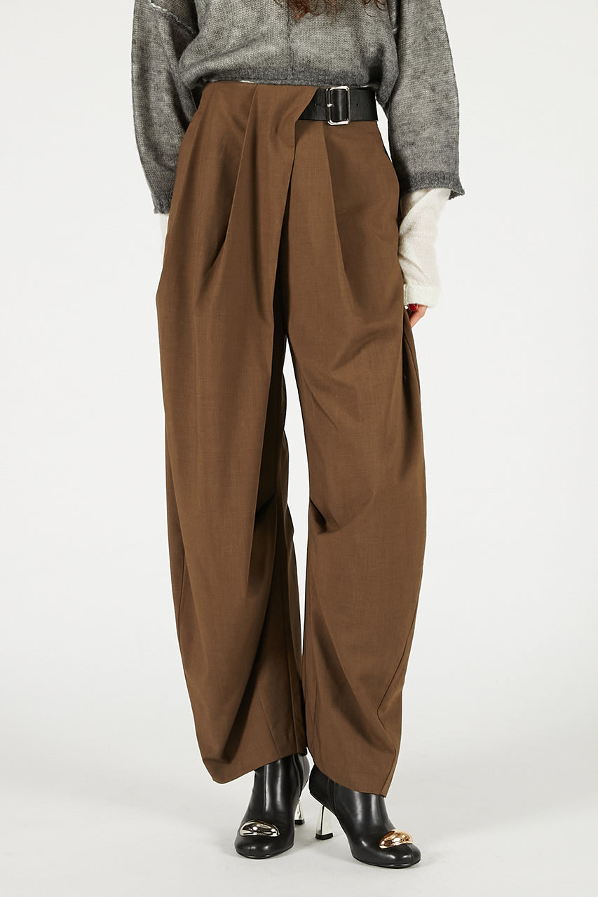 Asymmetrical Belt Pants - PRE ORDER