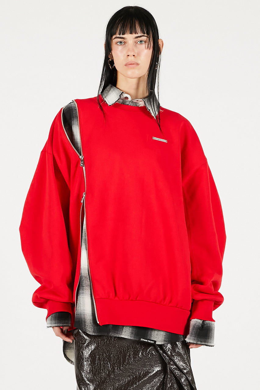 Oversized Zipper Sweatshirt - 2025 WINTER