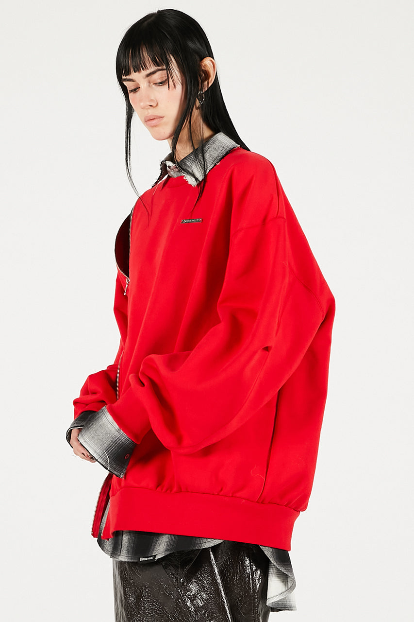 Oversized Zipper Sweatshirt - 2025 WINTER