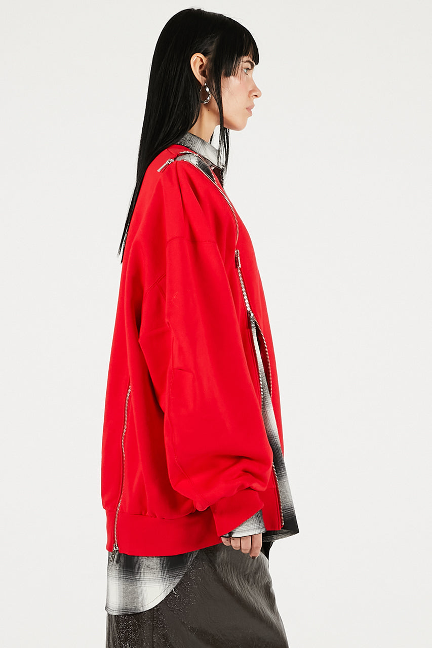 Oversized Zipper Sweatshirt - 2025 WINTER