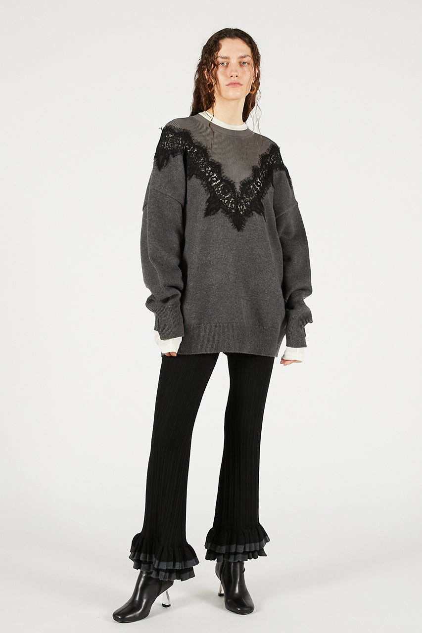 Lace-Line Over-Knit - 2025 WINTER
