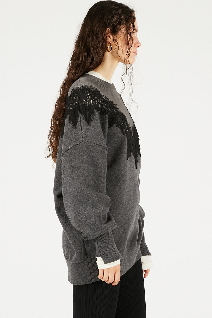 Lace-Line Over-Knit - 2025 WINTER