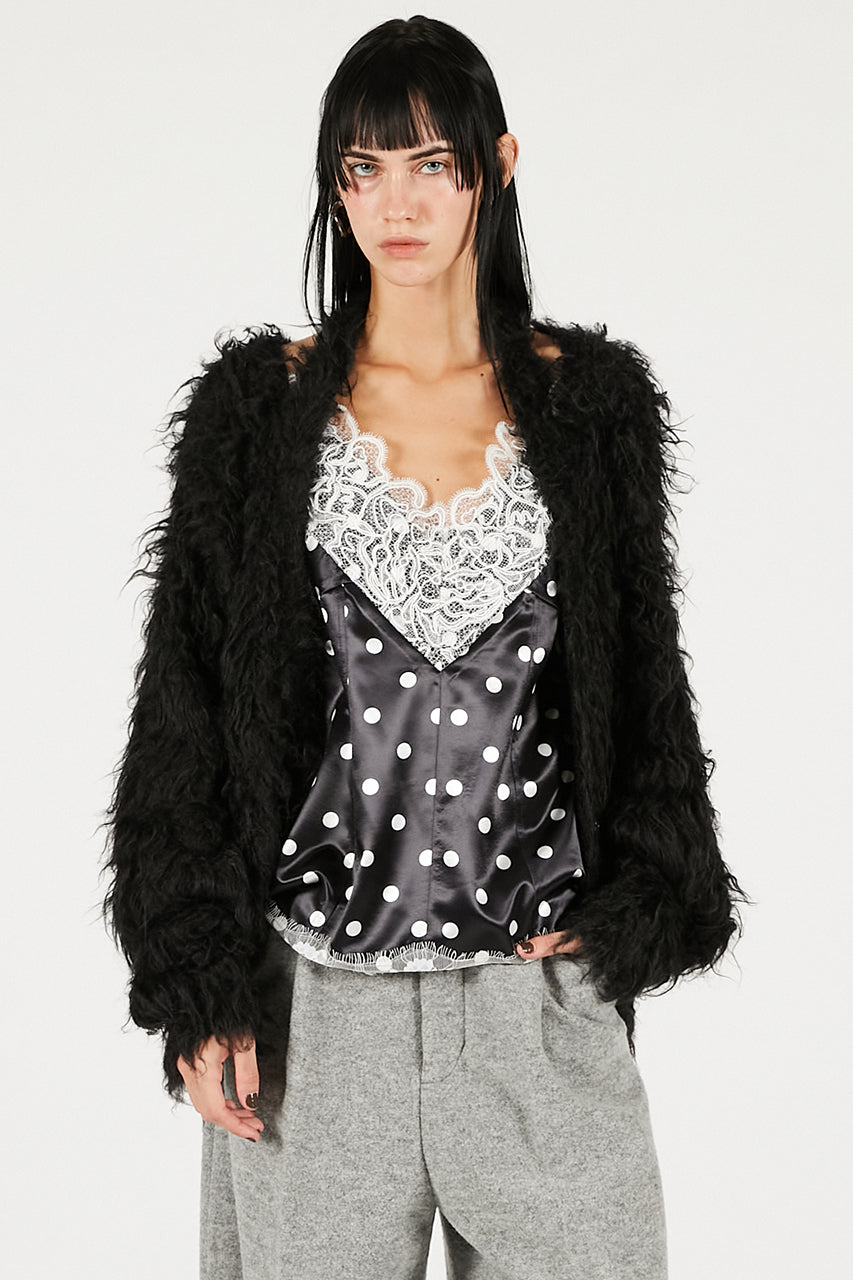 Shaggy Knit Cardigan