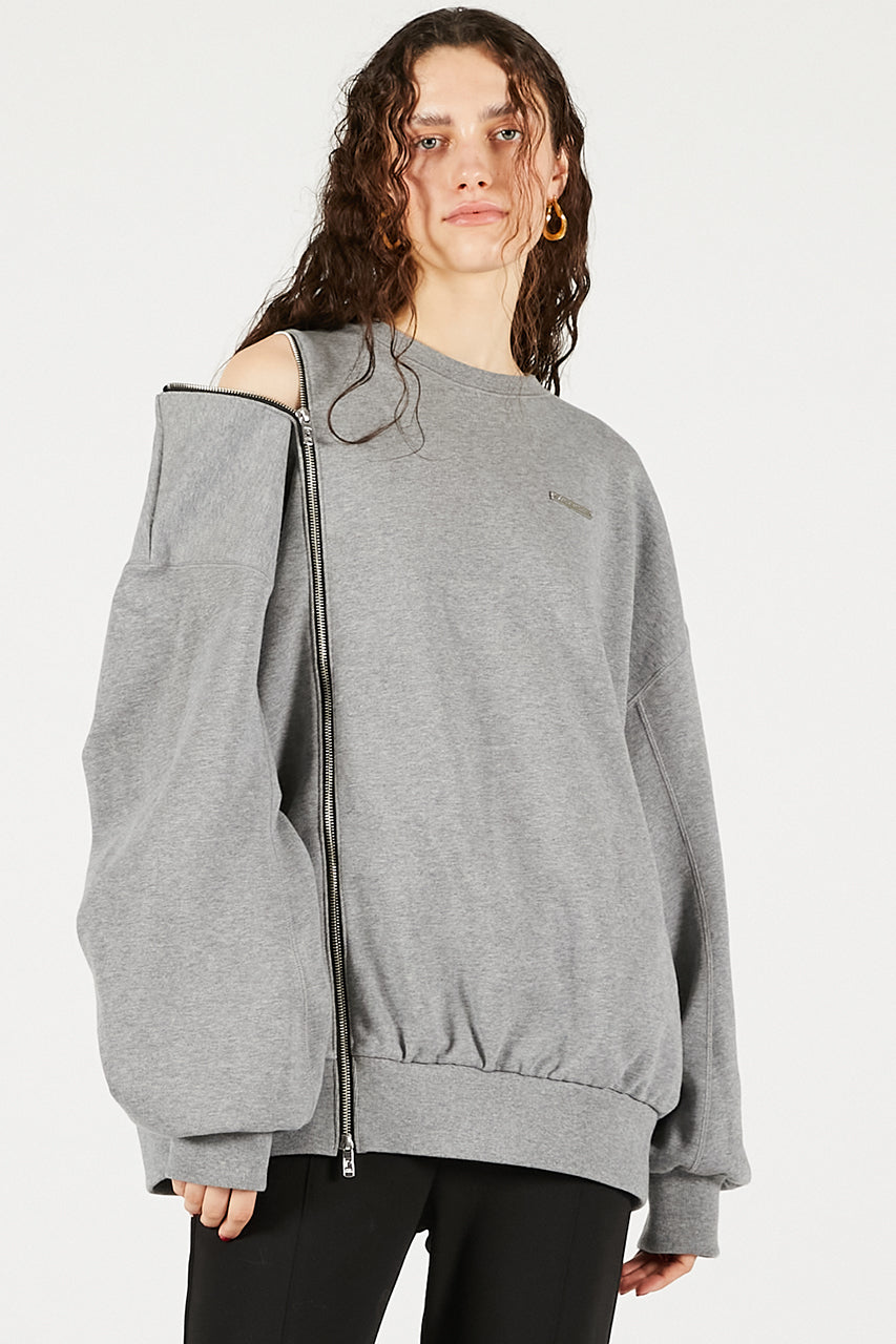 Oversized Zipper Sweatshirt - 2025 WINTER