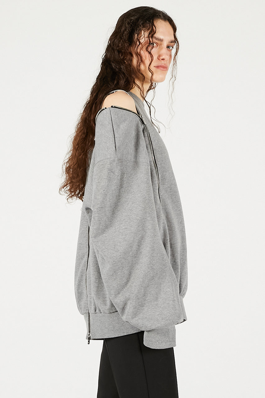 Oversized Zipper Sweatshirt - 2025 WINTER