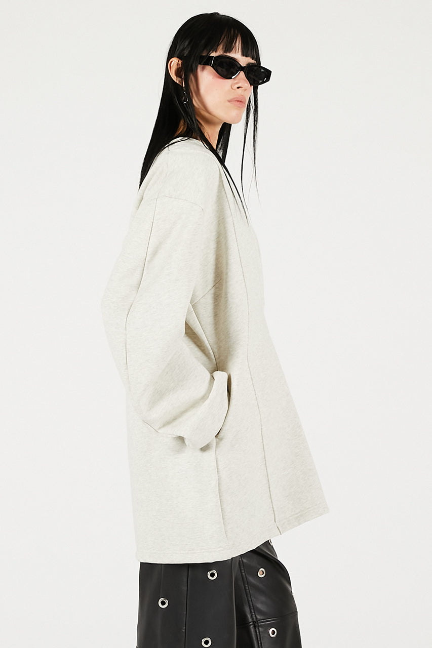 Deep V-Neck Sweatshirt - 2025 WINTER