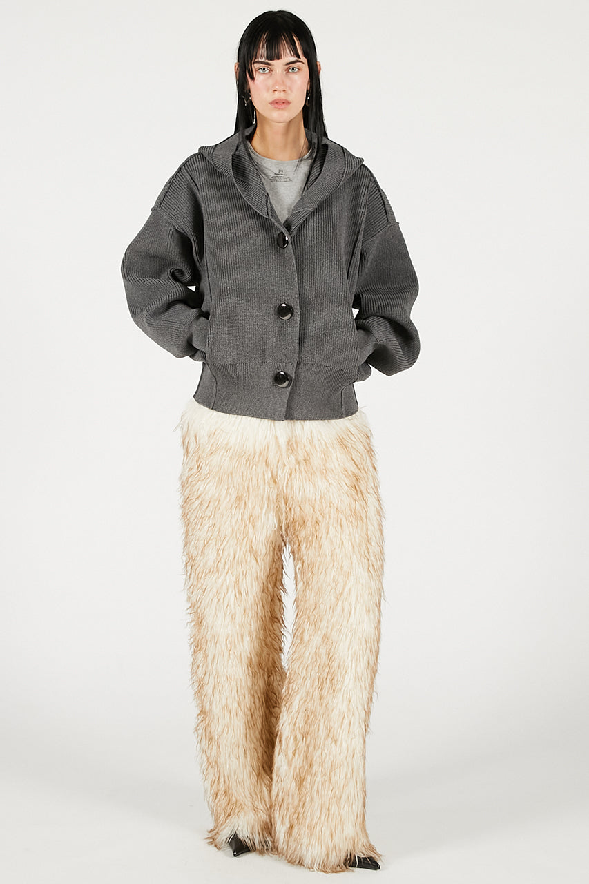 Fur Trim Pants