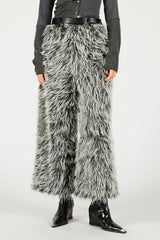 Synthetic Fur Pants - 2025 WINTER