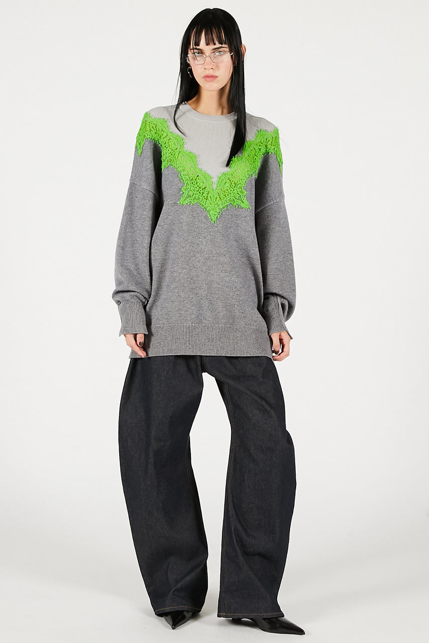 Lace-Line Over-Knit - 2025 WINTER