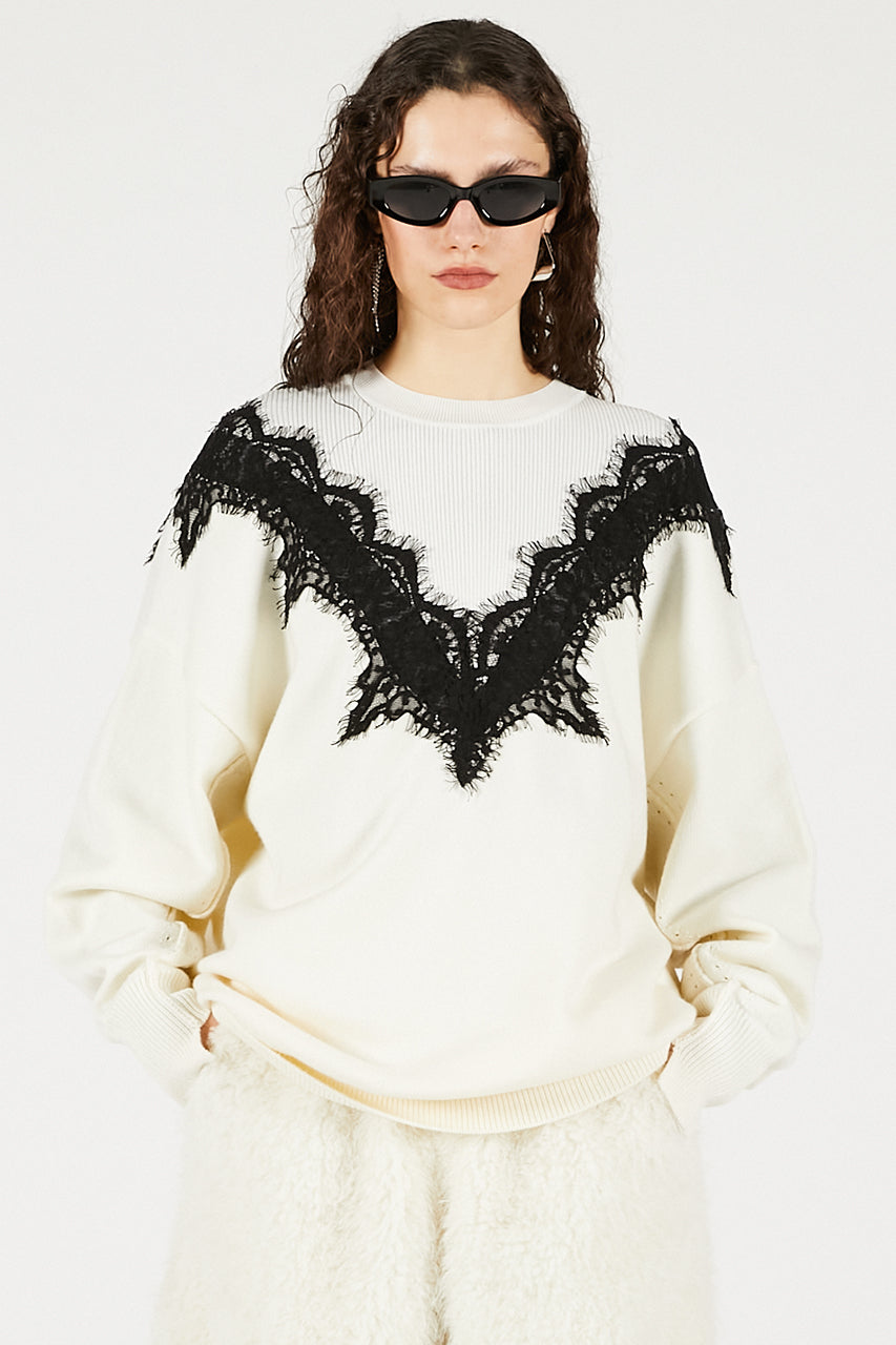 Lace-Line Over-Knit - 2025 WINTER