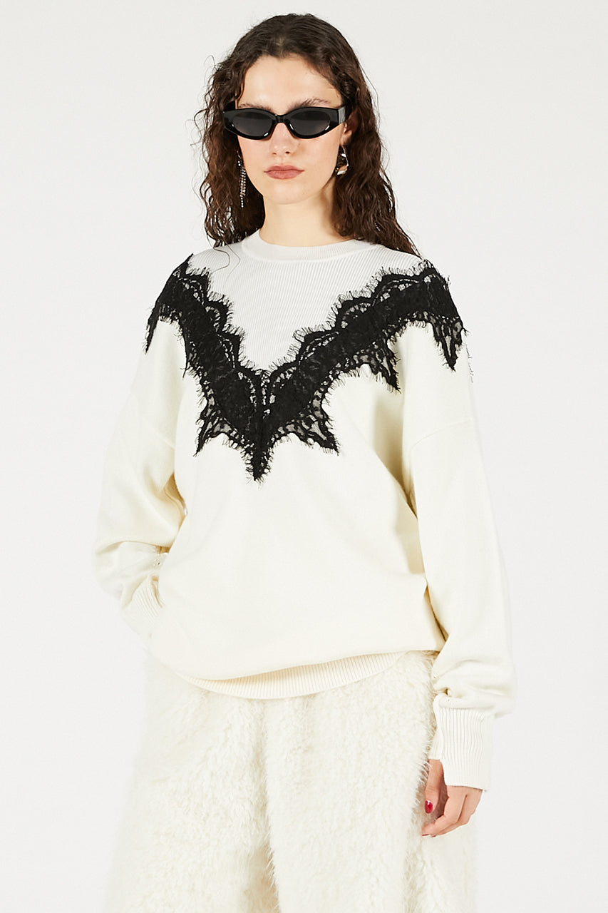 Lace-Line Over-Knit - 2025 WINTER