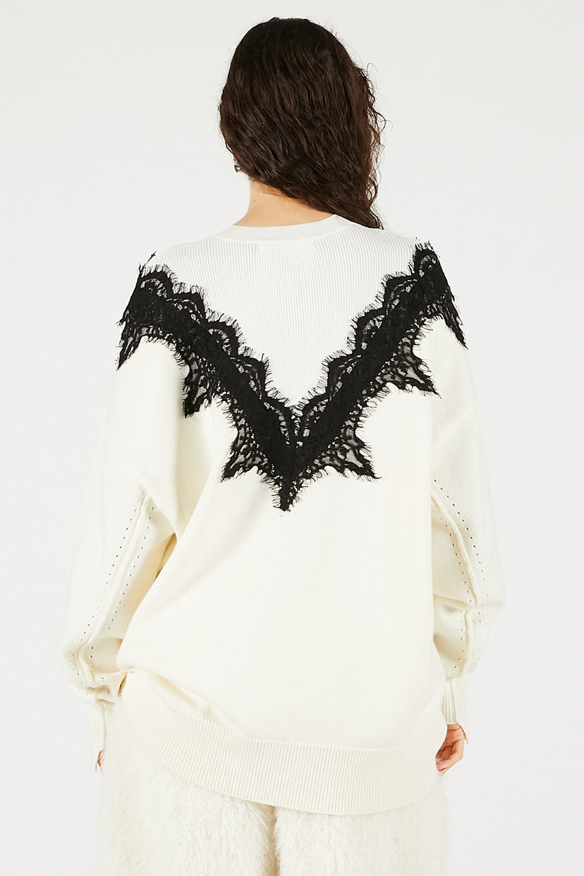 Lace-Line Over-Knit - 2025 WINTER