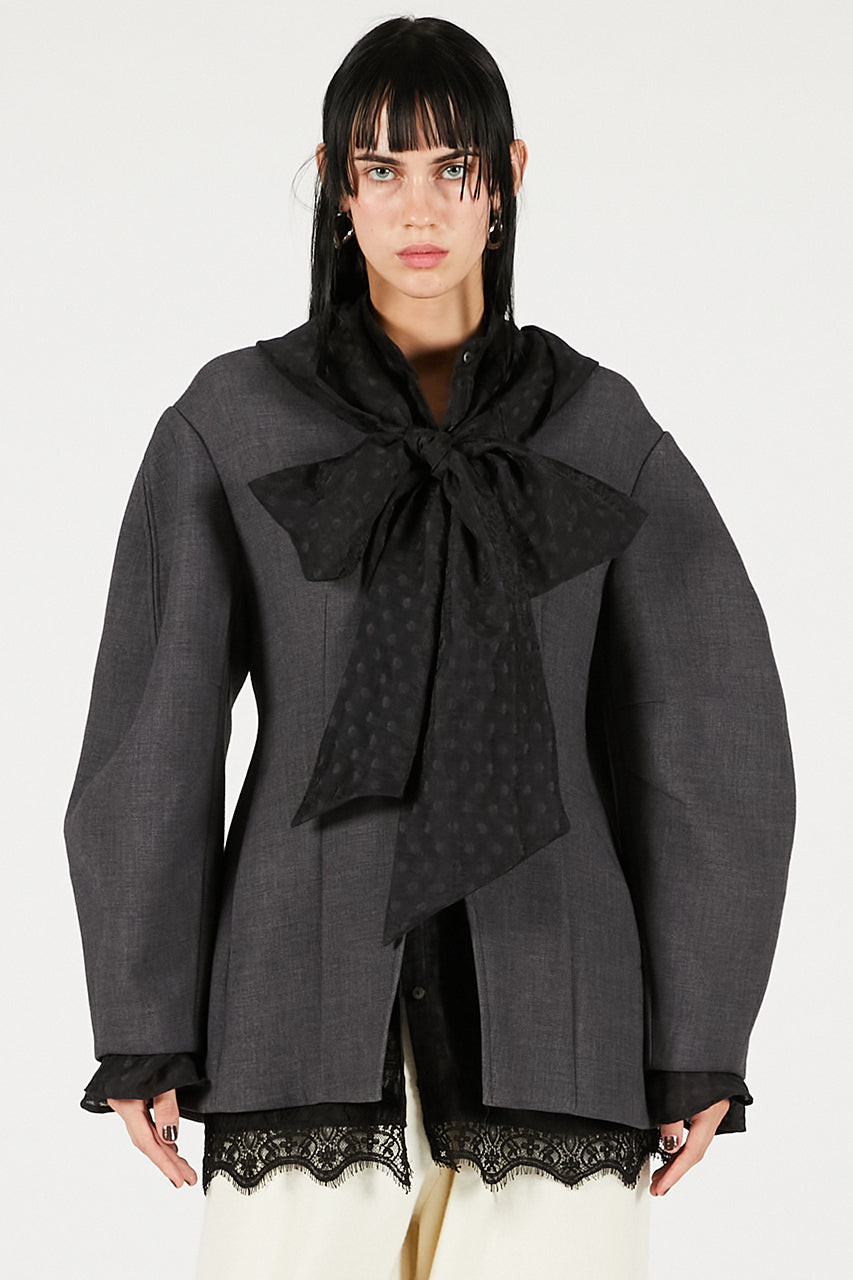 Cocoon Sleeve Zip Top