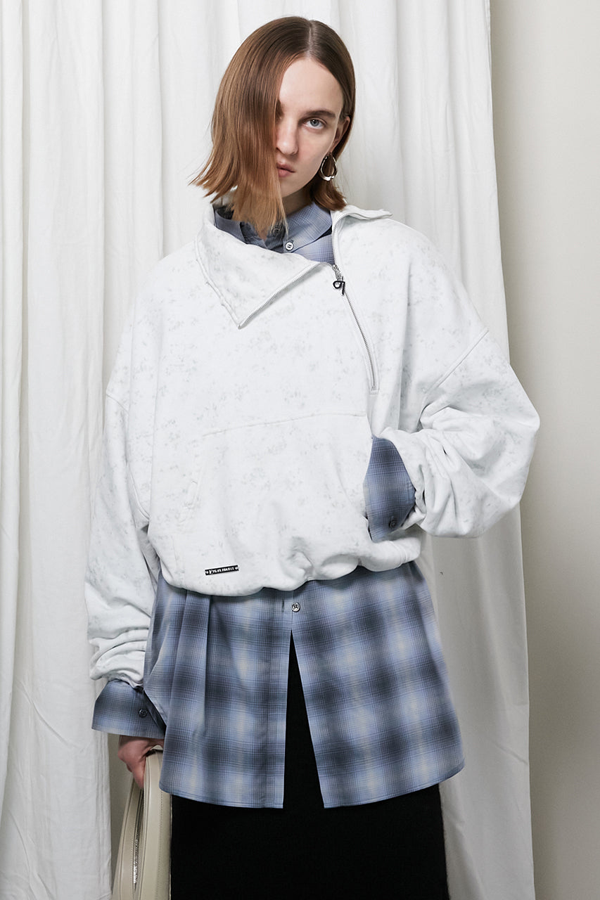 Asymmetry Zip Sweatshirts