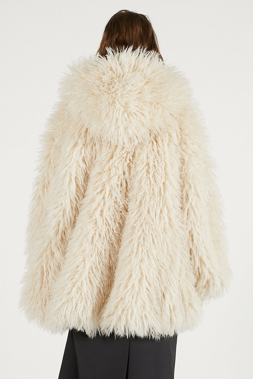 Fake Fur Hooded Hoodie - 2025 WINTER