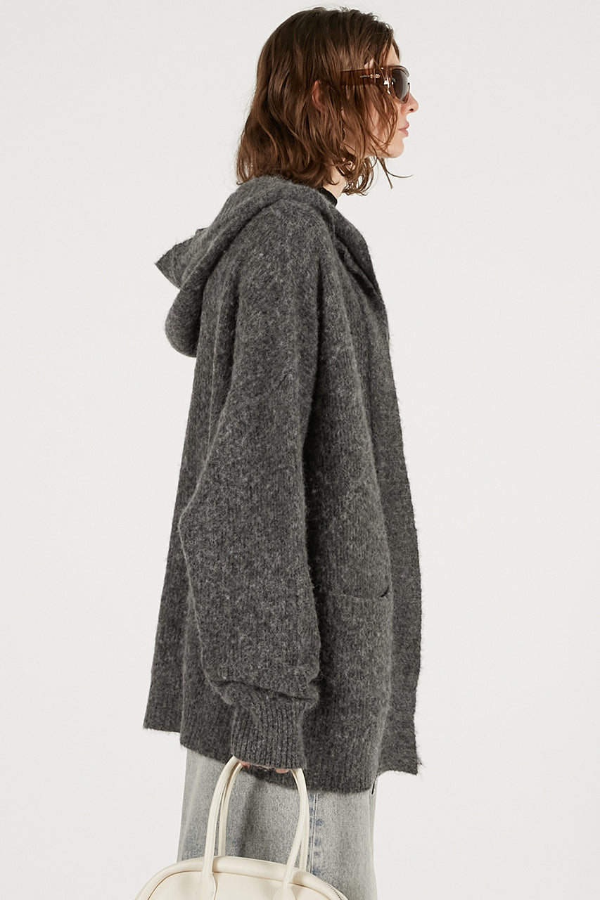 Hooded Zip Cardigan - 2025 WINTER