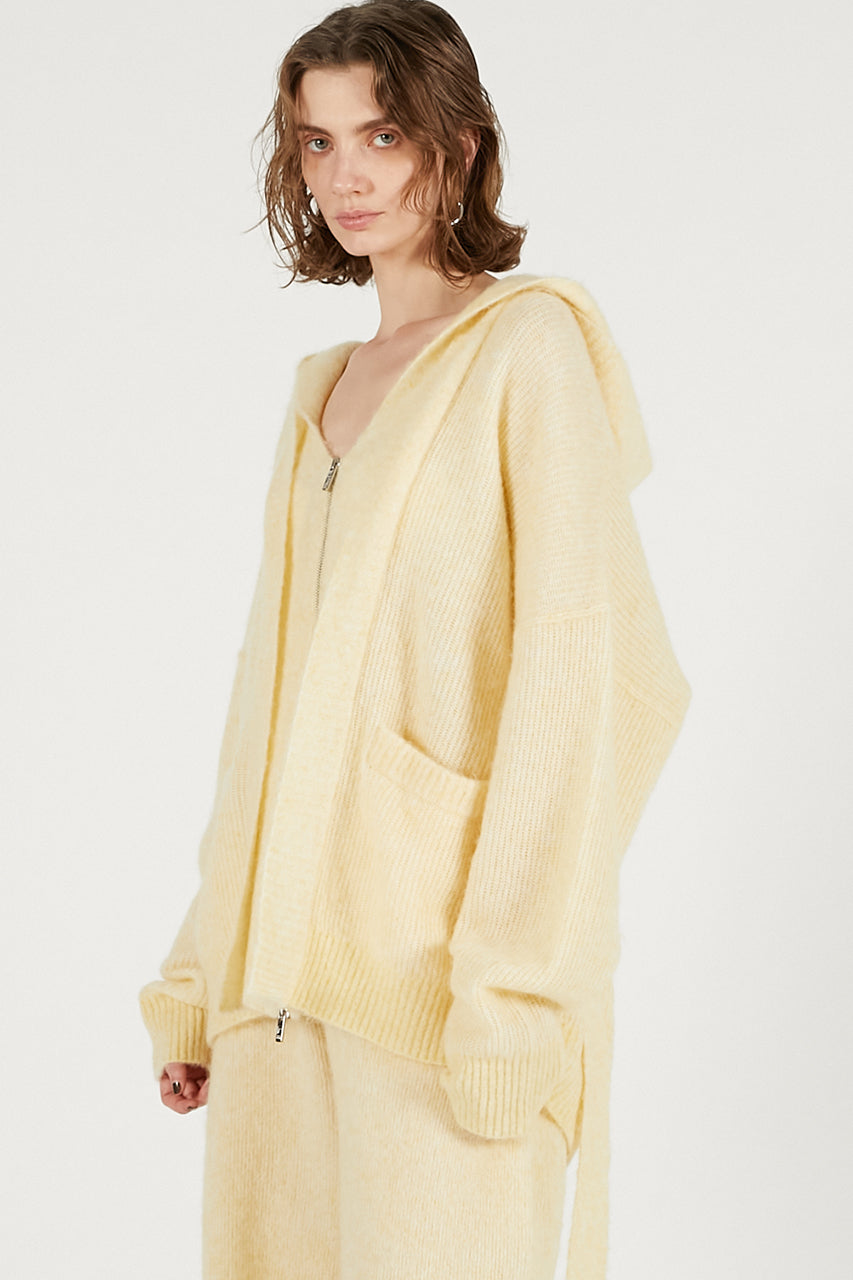 Hooded Zip Cardigan - 2025 WINTER