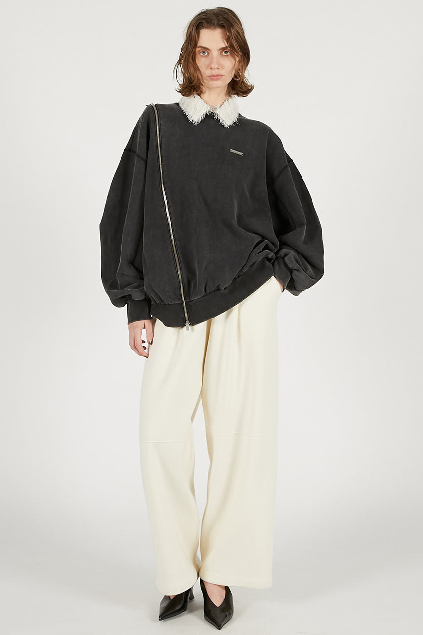 Oversized Zipper Sweatshirt - 2025 WINTER