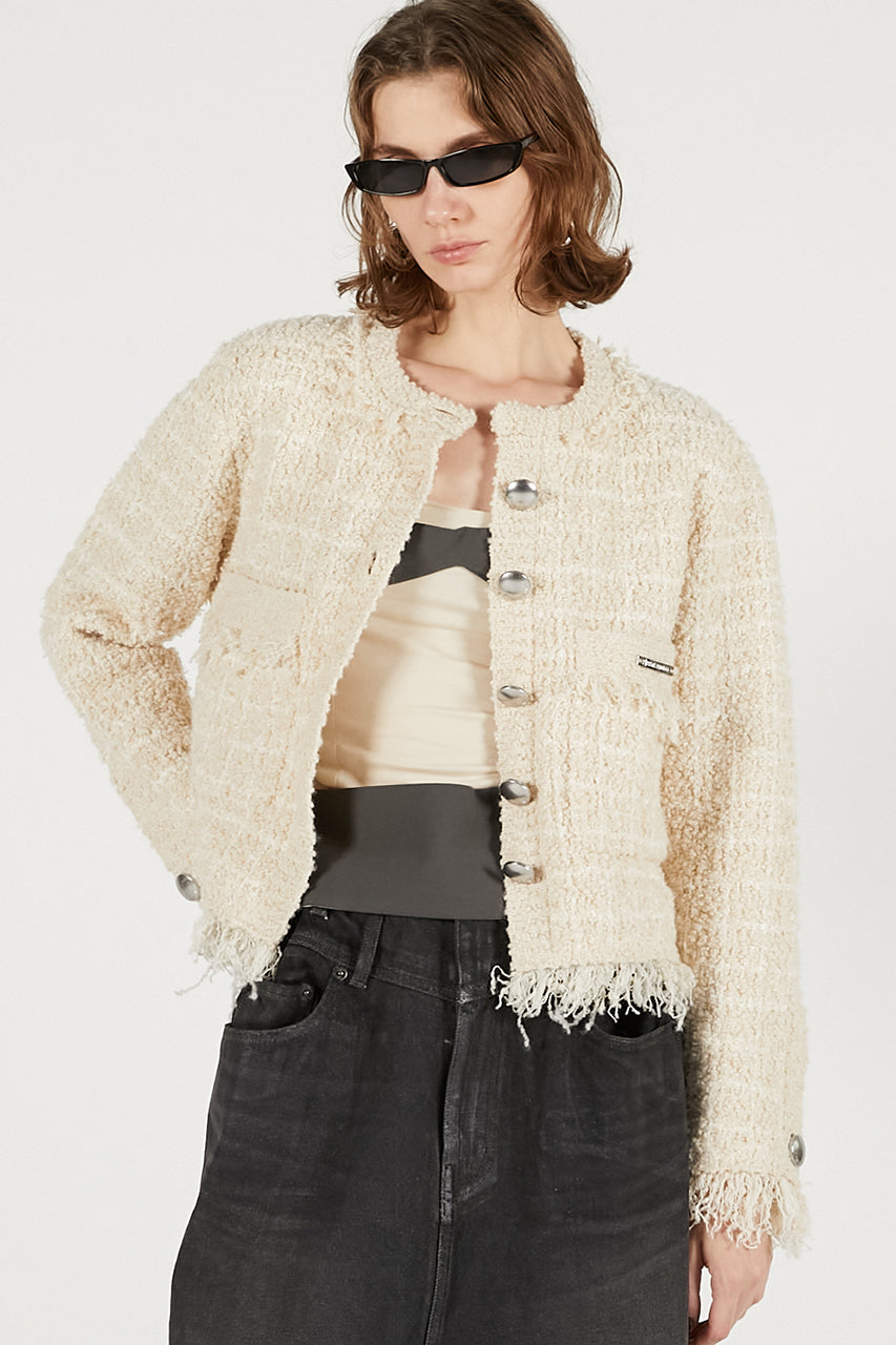 Tweed Knit Cardigan