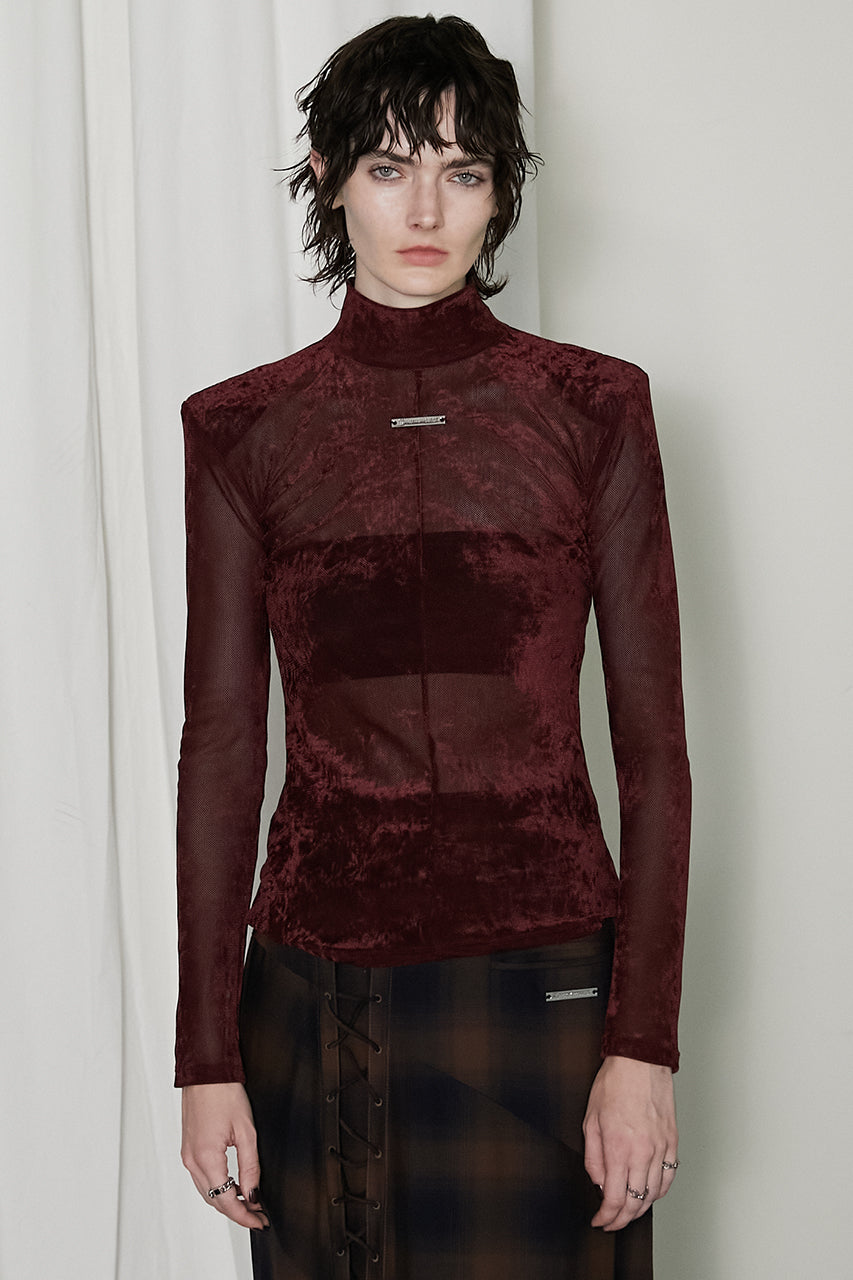 Velour Mesh Turtle Top - SALE