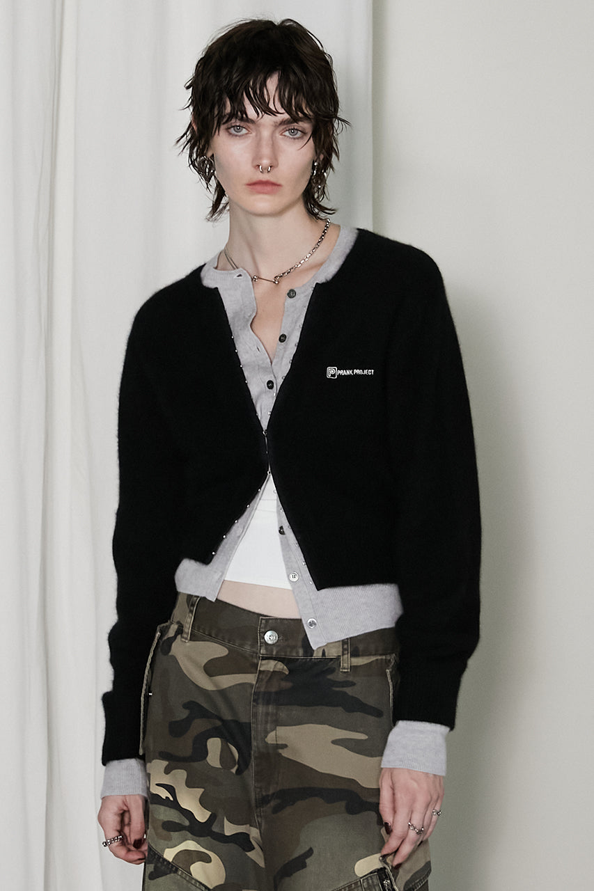 24WINTER PRE ORDER】Layered Crew Neck Cardigan 
