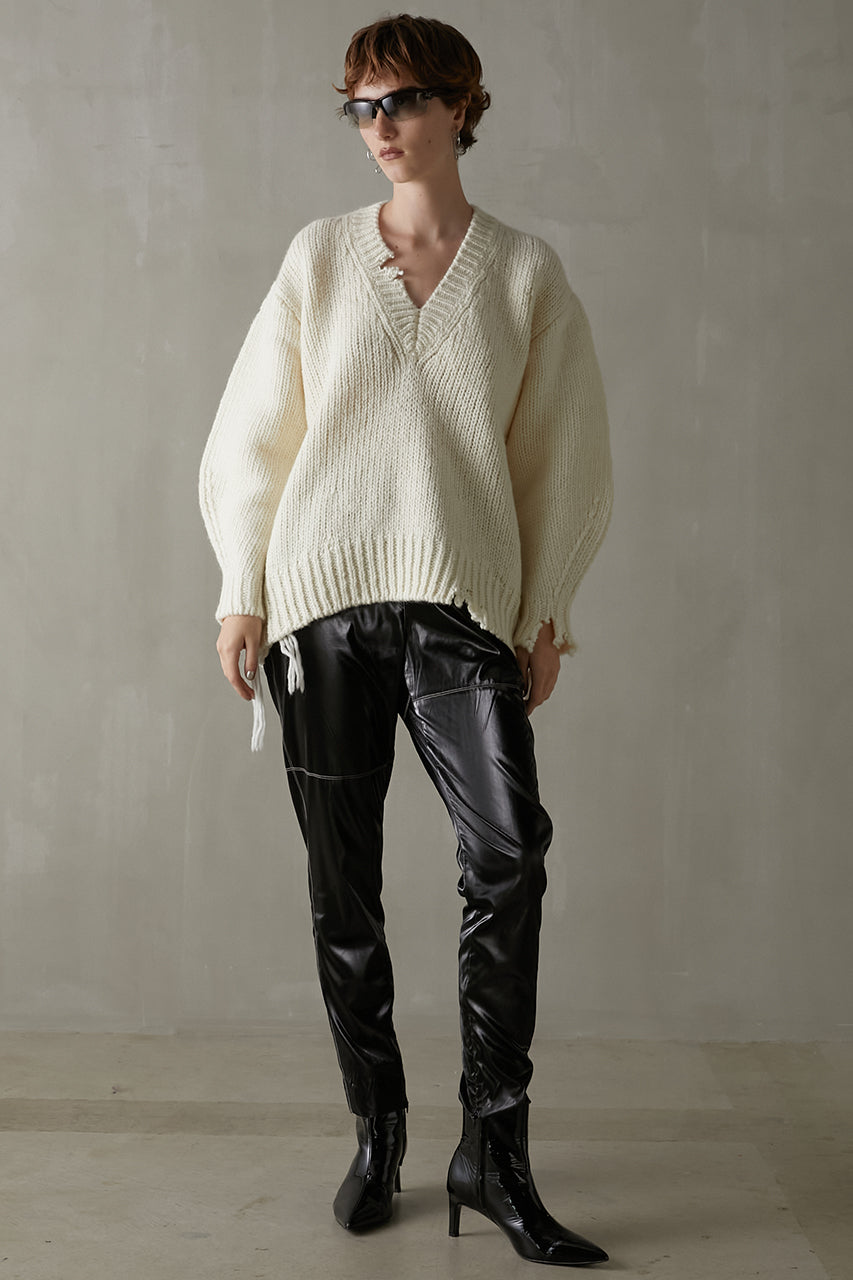 Leather Like Slim Pants - SALE