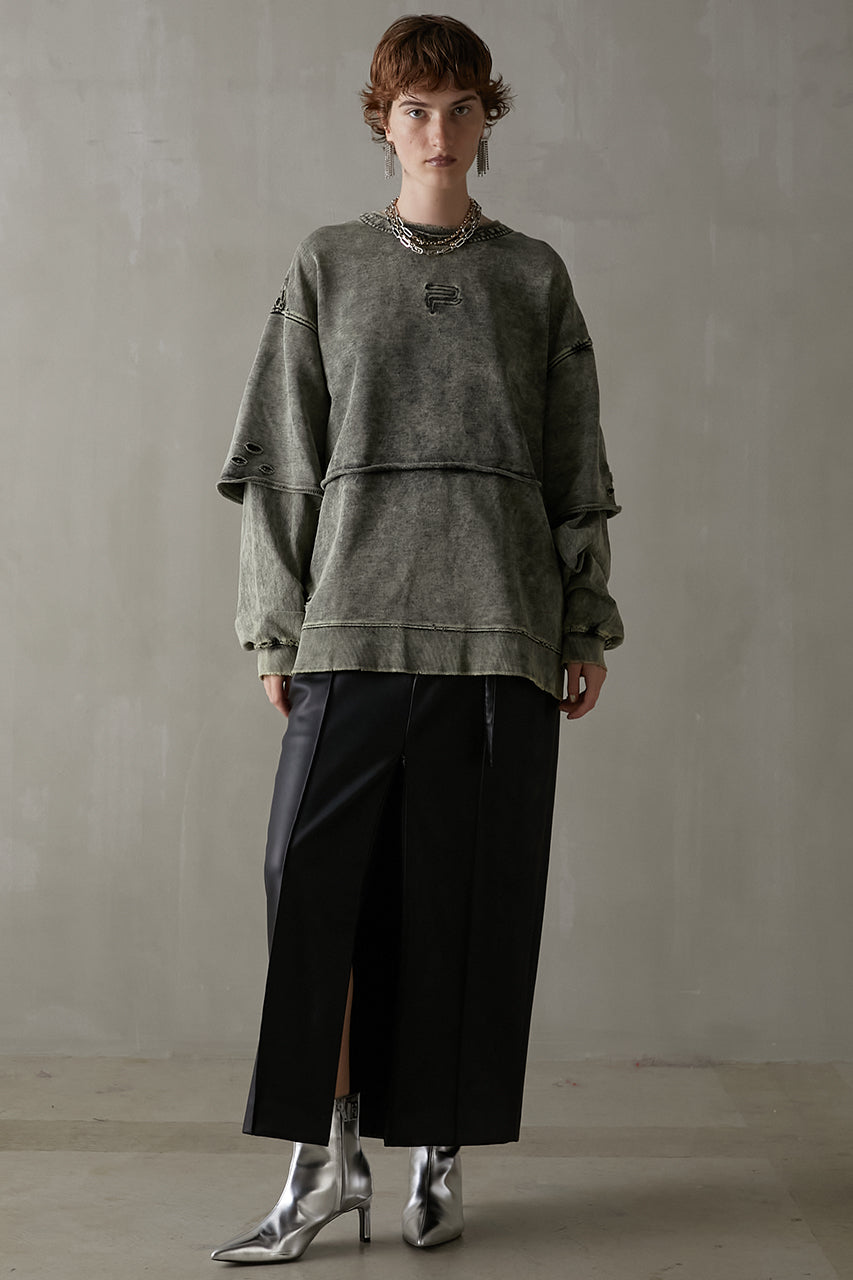 【23AUTUMN先行予約商品】Layered Pigment Sweatshirt