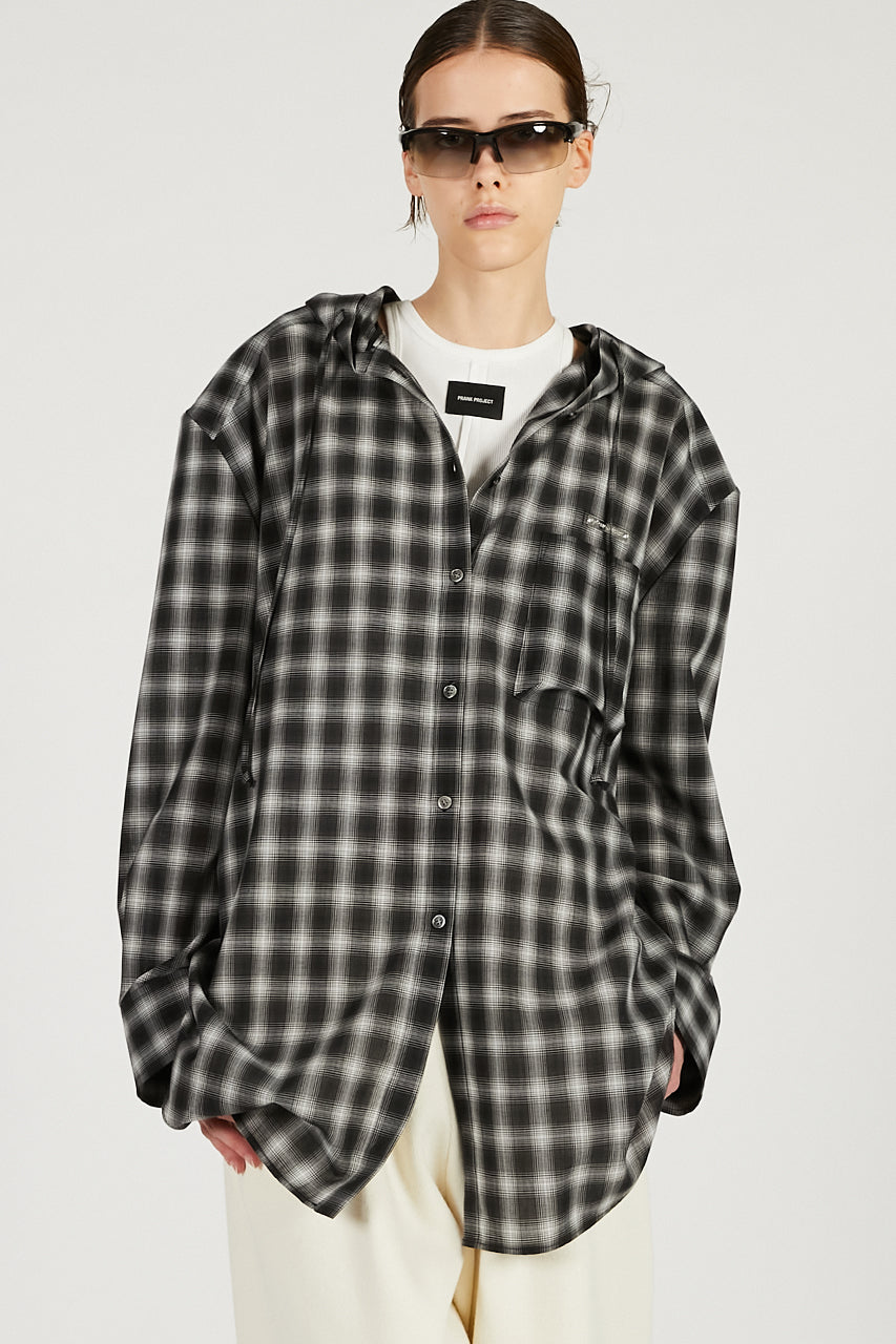 Hoodie Check Shirt