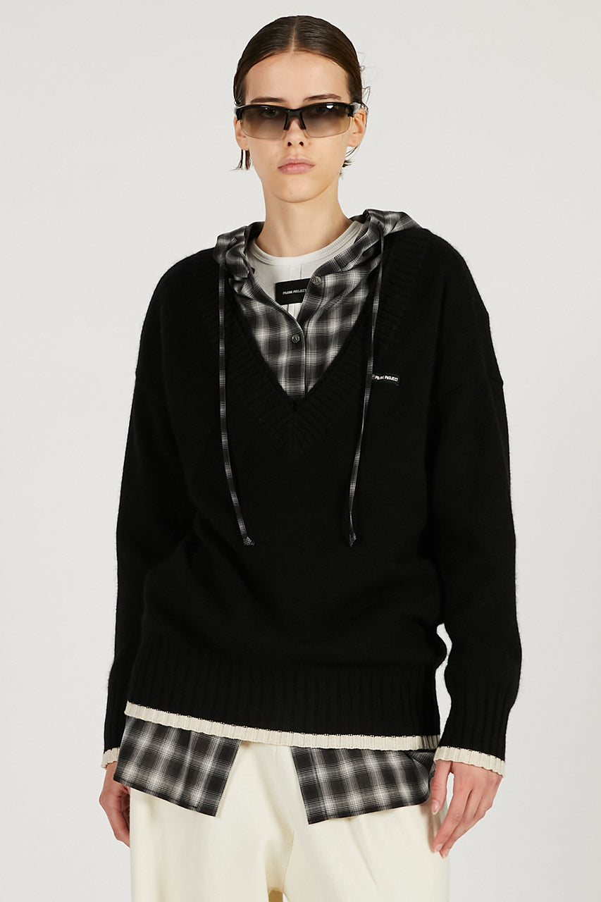 Angora Wool V-Neck Knit - 2025 WINTER