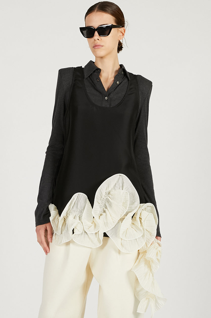 Ruffled Hem Tunic