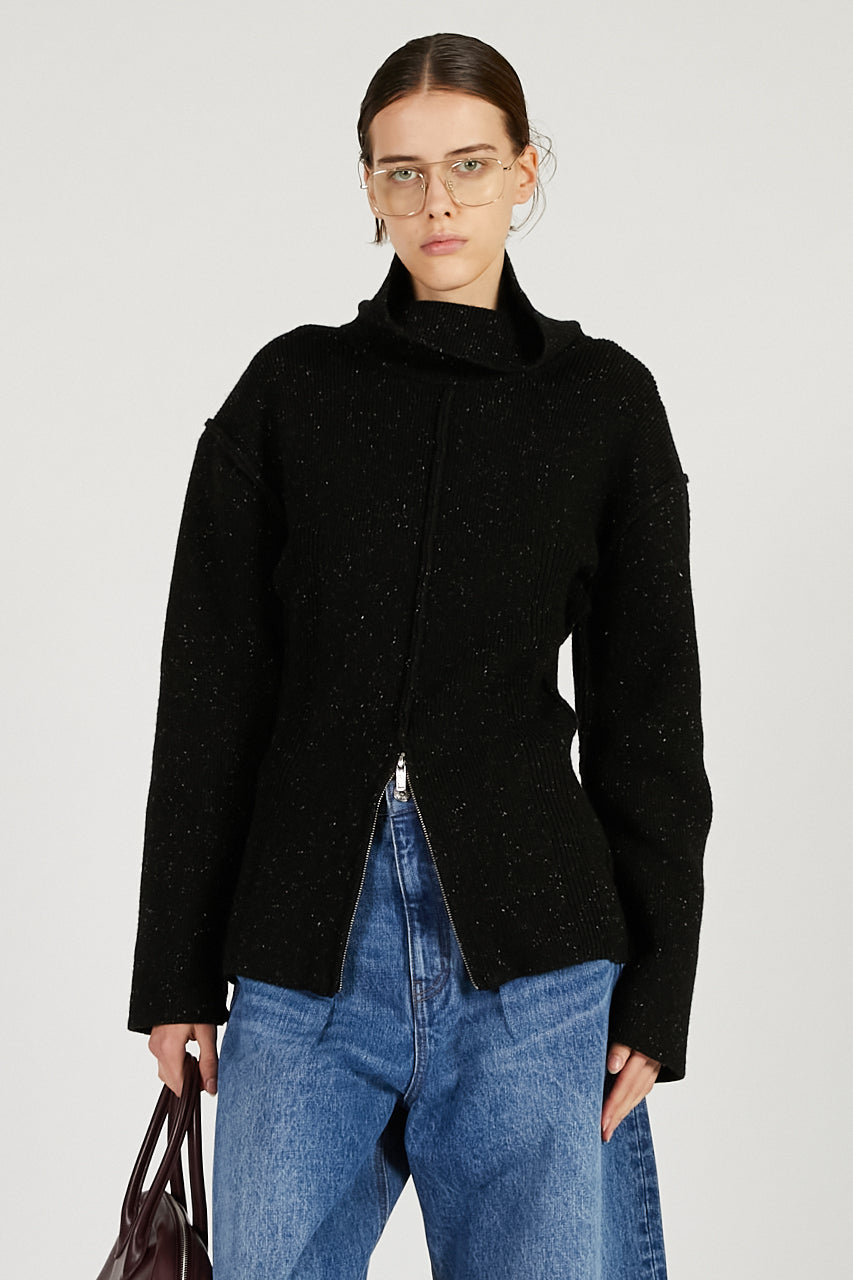 Heavy Turtleneck Knit Tunic