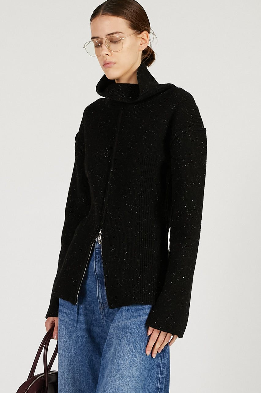 Heavy Turtleneck Knit Tunic