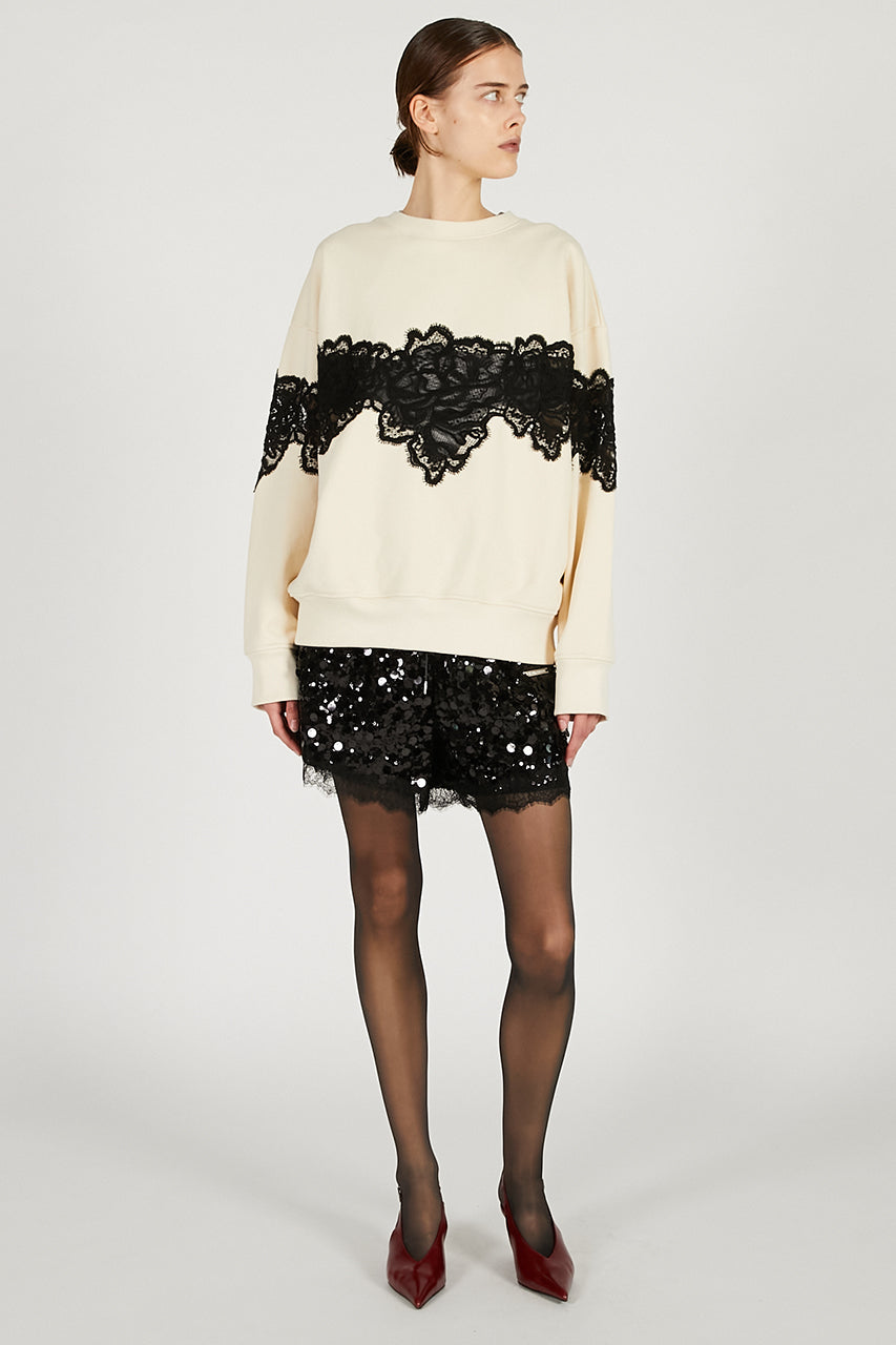Lace Sweatshirt