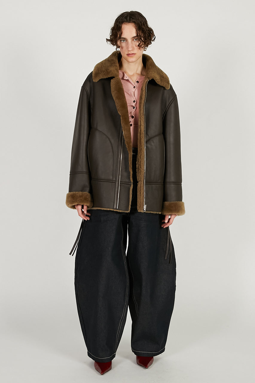 Reversible Mouton Coat - 2025 WINTER