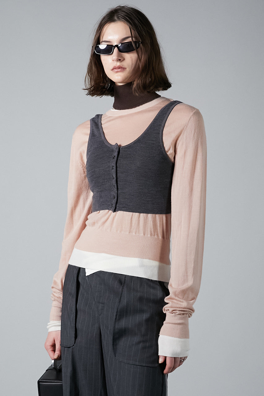 Layered Color Block Knit - SALE