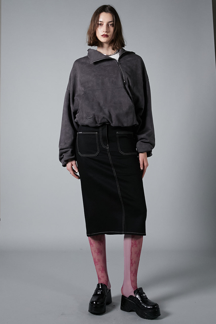 Asymmetry Zip Sweatshirts