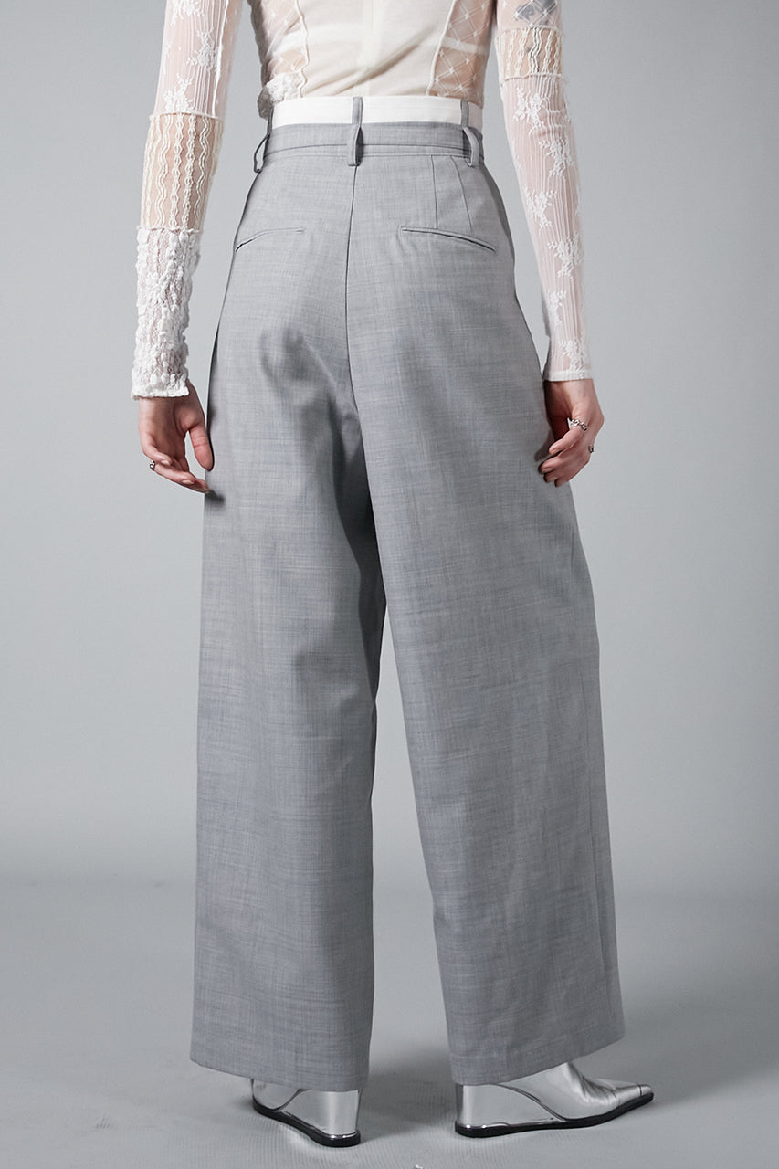 Worsted Belted Tuck Pants - SALE