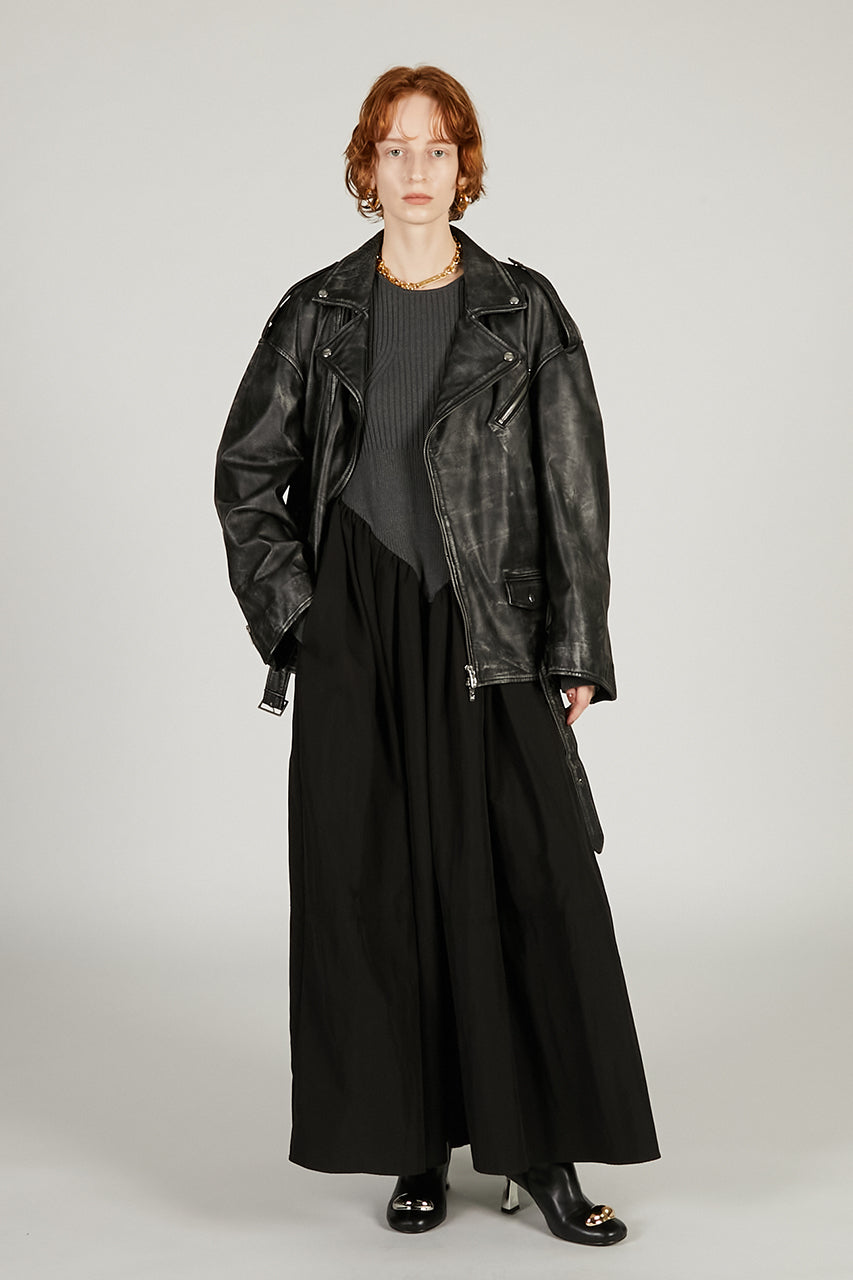 Knit Combination Long Dress