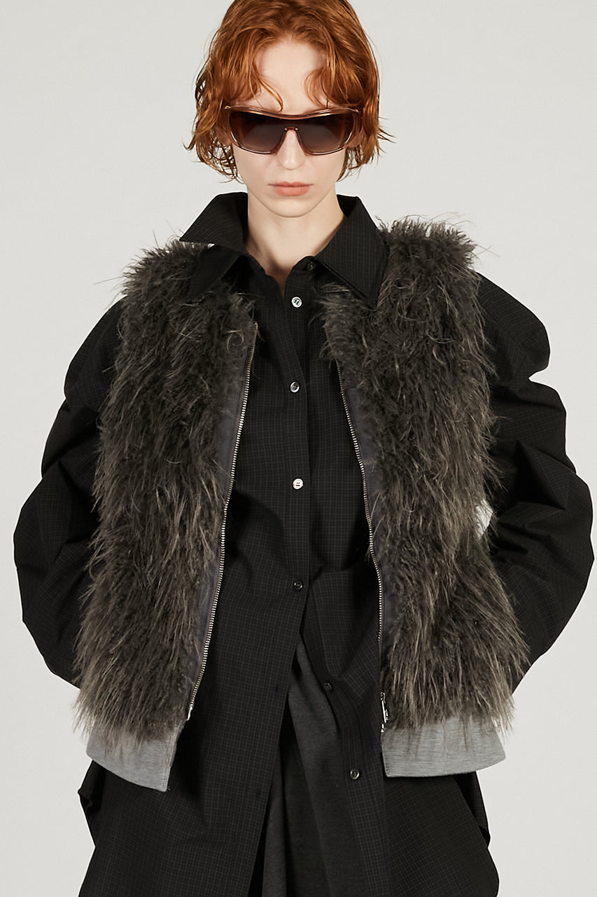 お値下げ　2024 未使用　bow.a FAKE FUR VEST 完売 Fake Fur vest〛 WinterSale開催❄ ファーベスト全品20%offでお求め