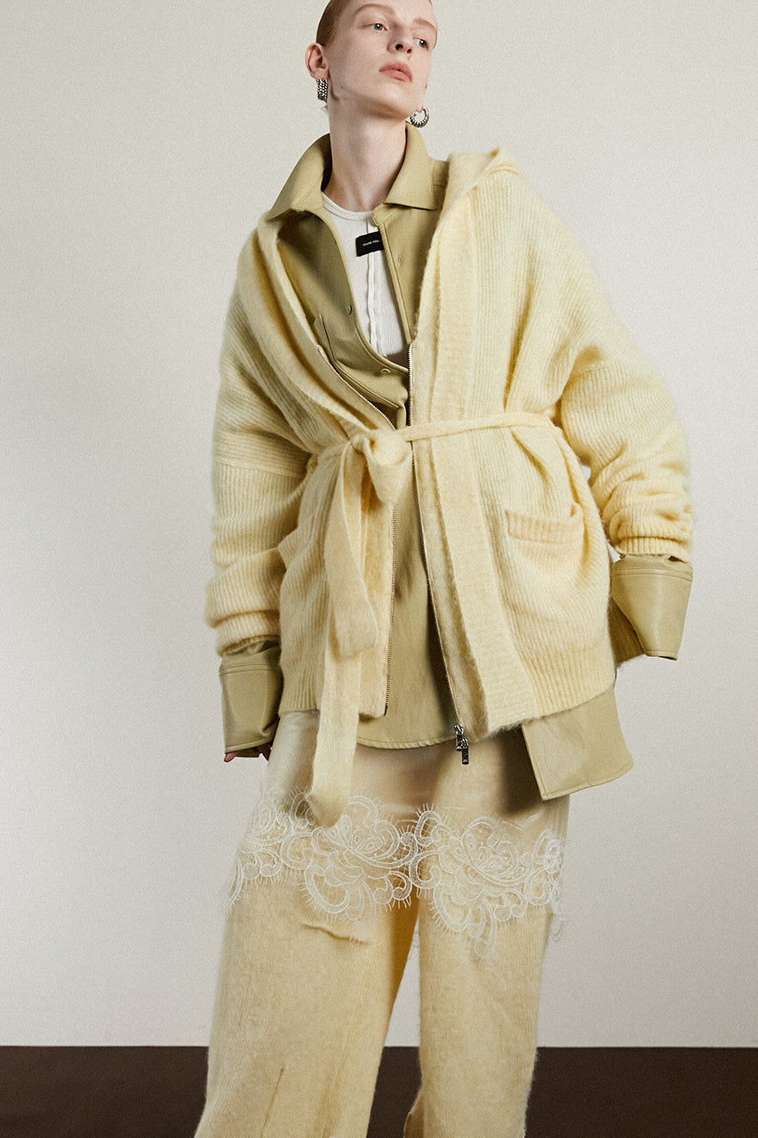 Hooded Zip Cardigan - 2025 WINTER