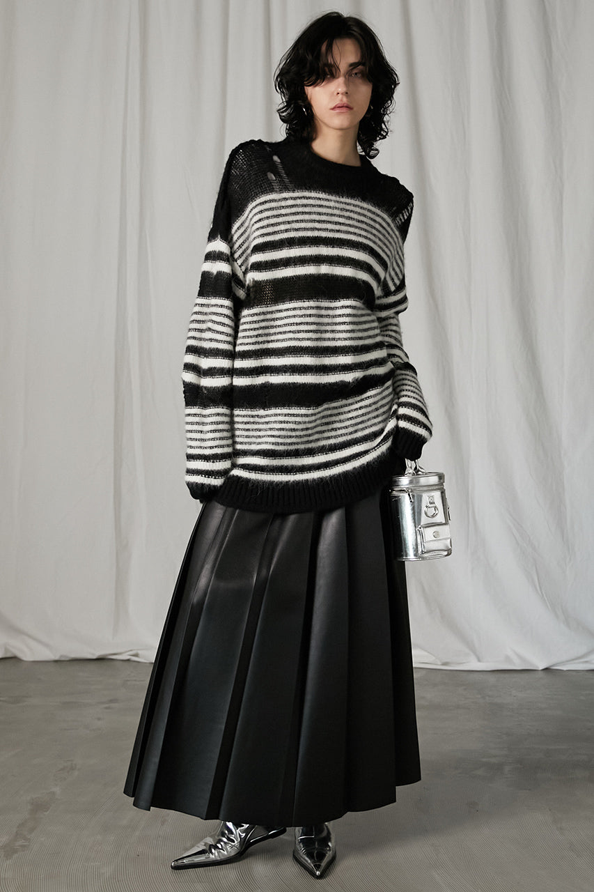 2WAY Pleated Maxi Skirt
