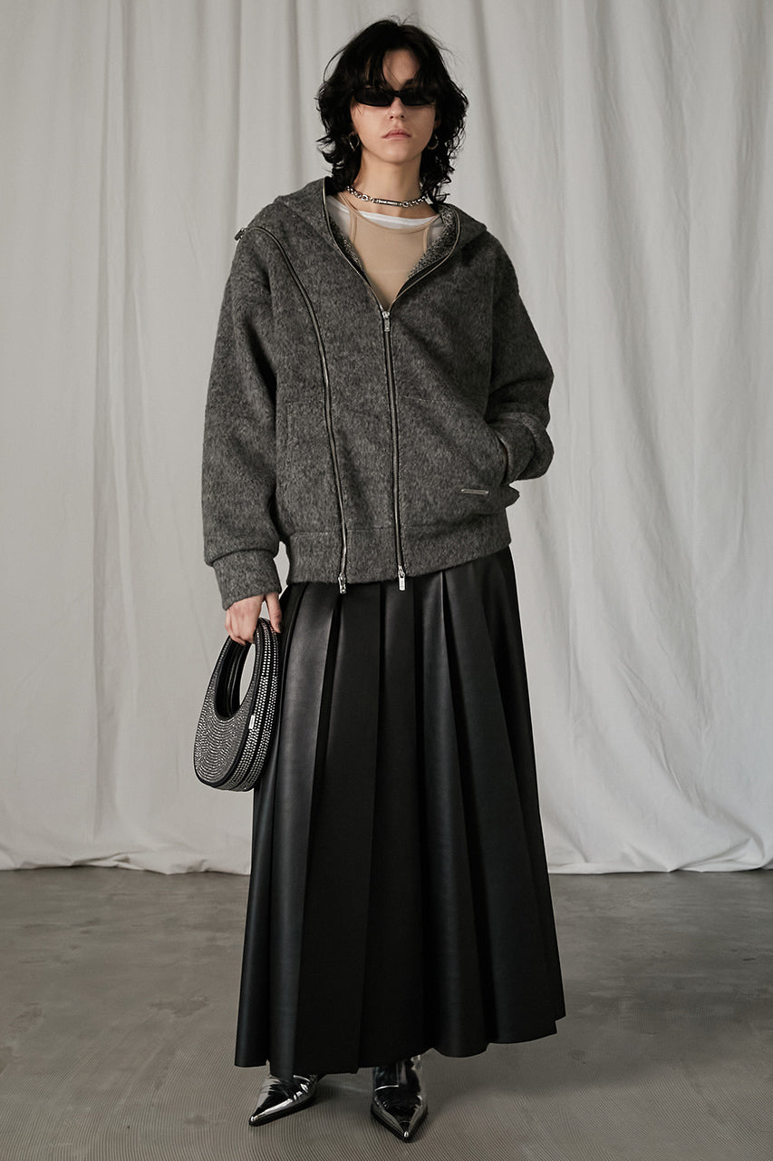 2WAY Pleated Maxi Skirt