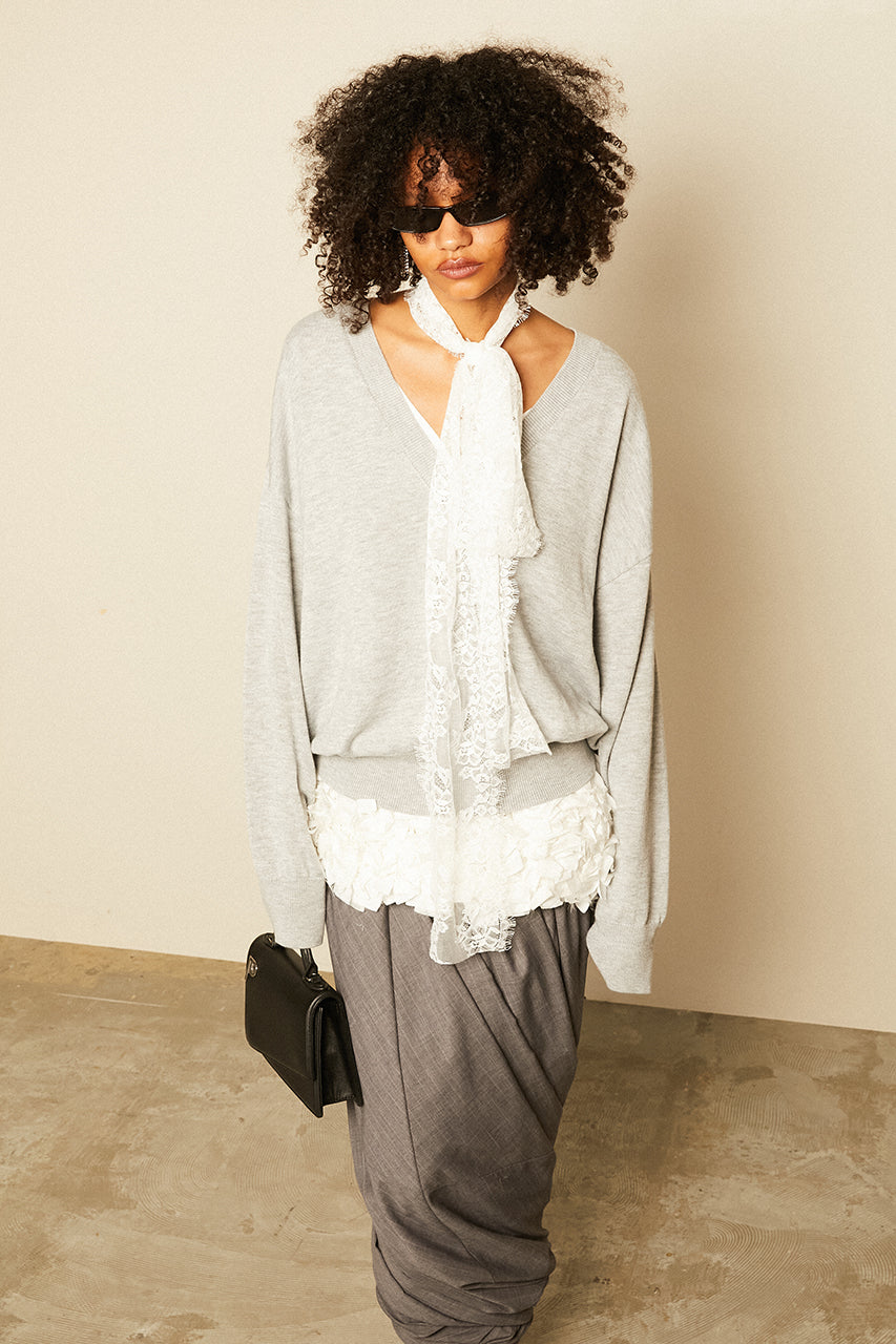 Tape Ribbon Camisole Layer Knit