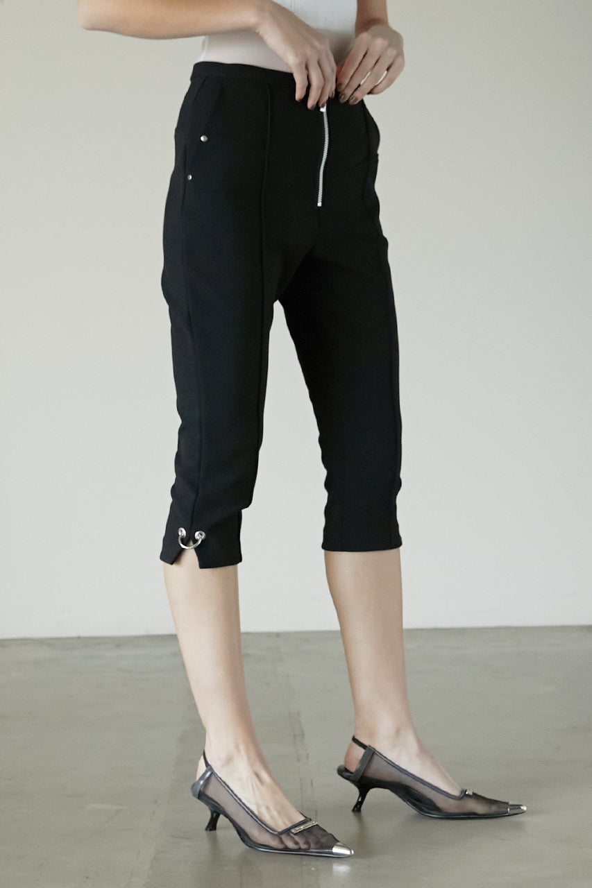 Front Zip Capri Pants - SALE