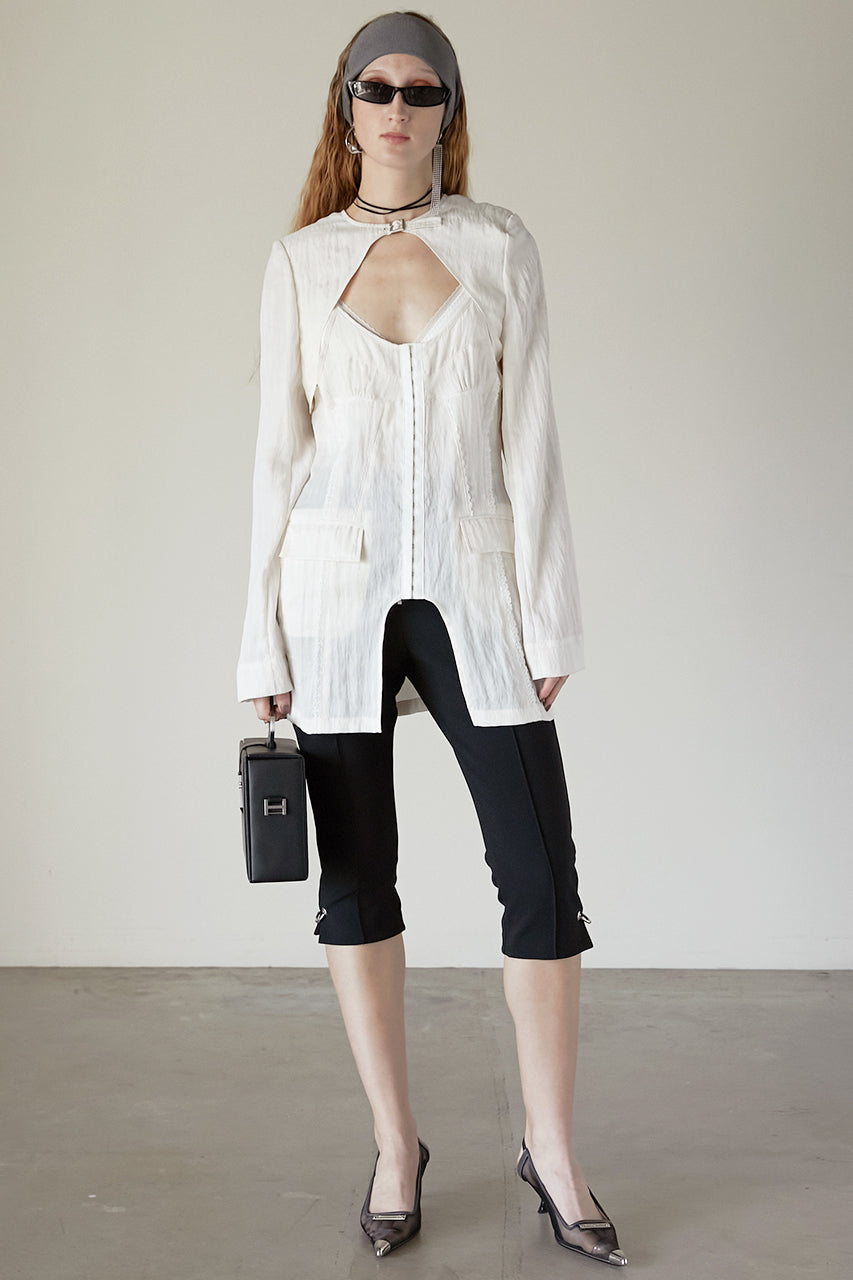 Front Zip Capri Pants - SALE